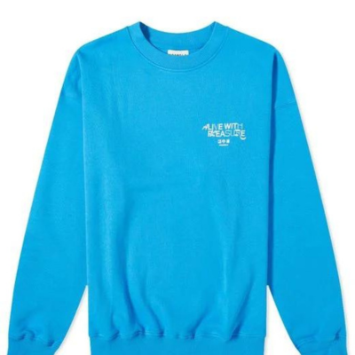 Oversized Sports Blue Sweatshirt