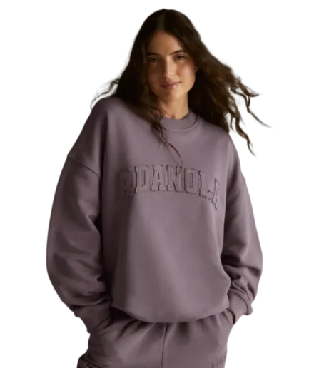 Purple Adanola Oversized Sweatshirt