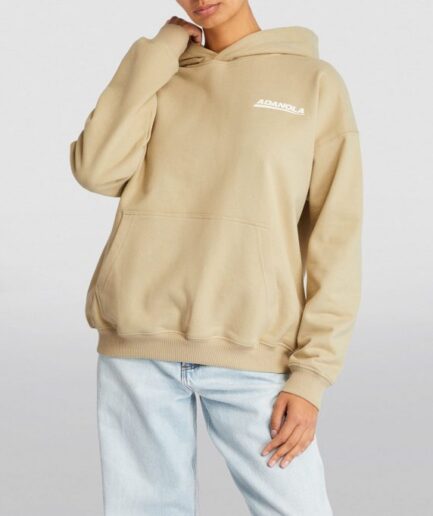 Adanola beige Oversized Logo Hoodie